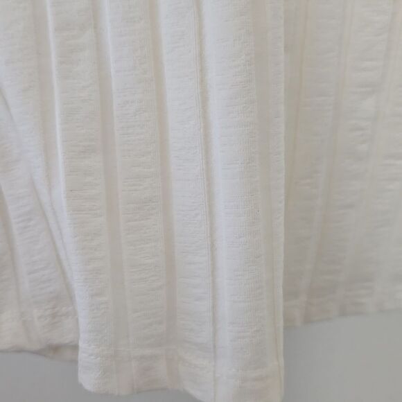 Bailey 44 Cream Ribbed Long Sleeve Blouse L - Picture 3 of 8